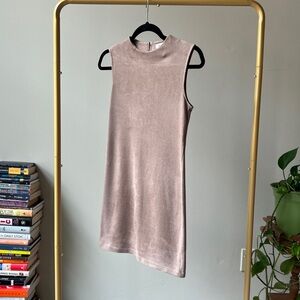 Chloe & Katie Soft, Tan Suede Dress Size S